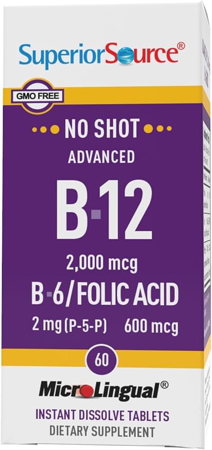 Advanced B-12 2,000 mcg B-6 2 mg / Folic Acid 600 mcg