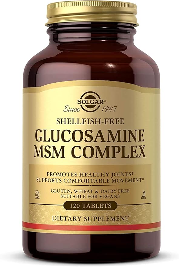 Solgar SHELLFISH-FREE Glucosamine MSM Complex Tablets