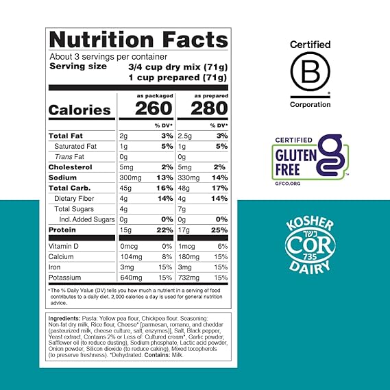 CHICKAPEA PASTA Pepper & Parm 7 OZ