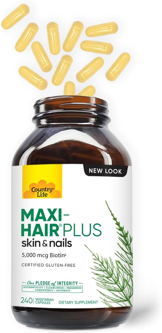 Country Life MAXI-HAIR PLUS/EXTRA BIOTIN 240 Vegicaps