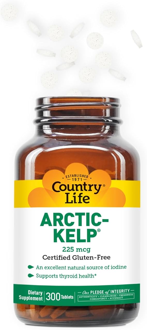 Country Life ARCTIC KELP 225MCG 300 Tablet