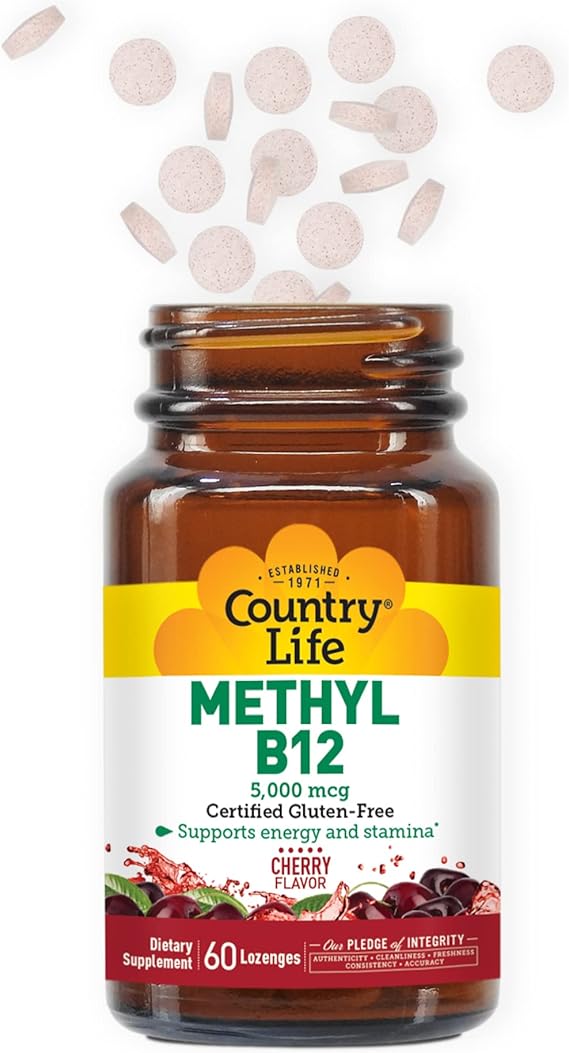 Country Life METHYL B-12 5000MCG 60 Lozenge