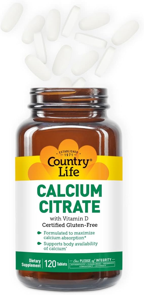 Country Life CALCIUM CITRATE + VITAMIN D 120 Tablet