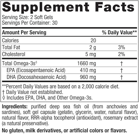 Nordic Naturals DHA Xtra 1660 mg 60 Soft Gels