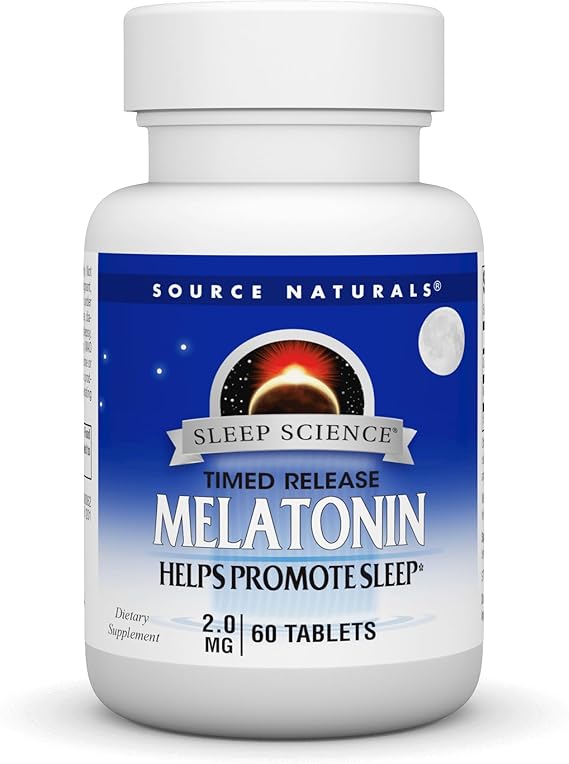 SOURCE NATURALS SLEEP SCIENCE MELATONINA 2MG DE LIBERACIÓN PROLONGADA 60 TABLETAS