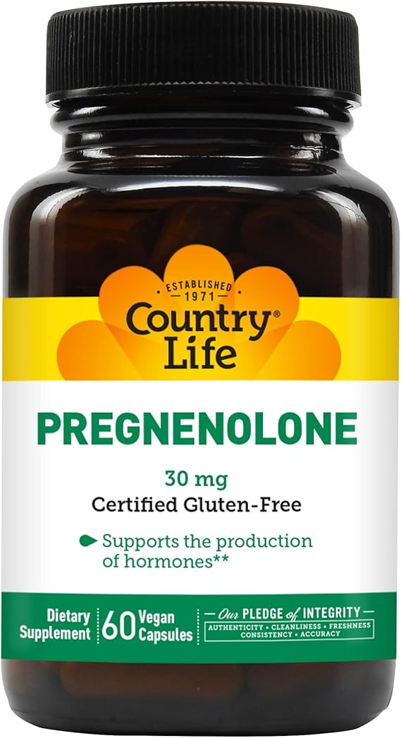 Country Life PREGNENOLONE 30MG 60 Vegicaps