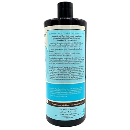 Dr Woods Naturally Baby Mild Castile Soap Unscented