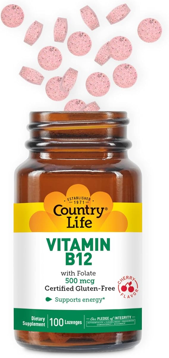 Country Life VITAMIN B-12 500MCG 100 Lozenges