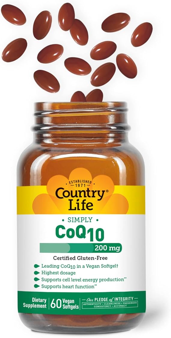 Country Life VEGAN COQ10 200MG 60 Softgel