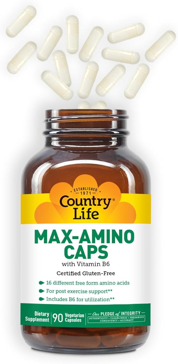 Country Life MAX AMINO/AMINO ACIDS 90 Vegicaps