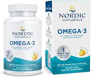 Nordic Naturals Omega-3 Fish Oil Lemon 60 Softgels