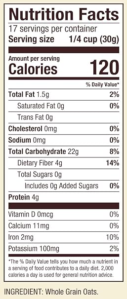 BOB`S RED MILL Oat Flour, Whole Grain 18 OZ