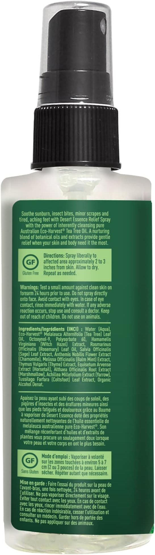 Desert Essence TEA TREE OIL RELIEF SPRAY 4 Liquid
