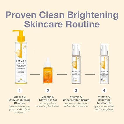 DERMA E VITAMIN C GLOW FACE OIL 1OZ