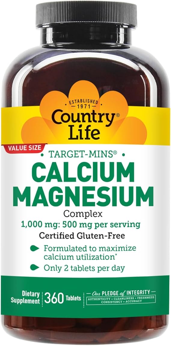 Country Life CALCIUM/MAGNESIUM 1000MG/500MG 360 Tablet