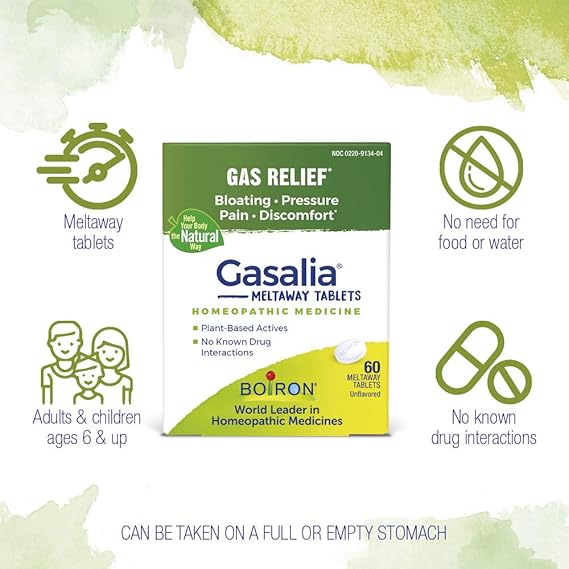 Gasalia Gas Relief 60 Meltaway Tablets