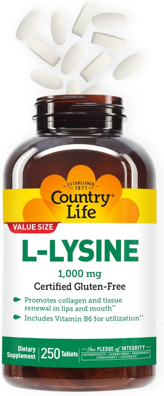 Country Life L-LYSINE 1000MG 250 Tablet