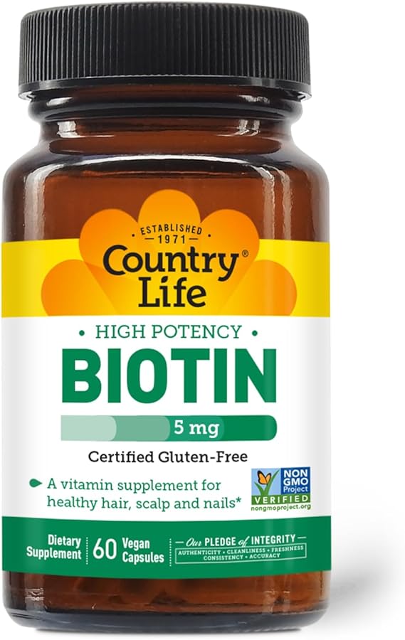 Country Life BIOTIN 5MG 60 Vegicaps