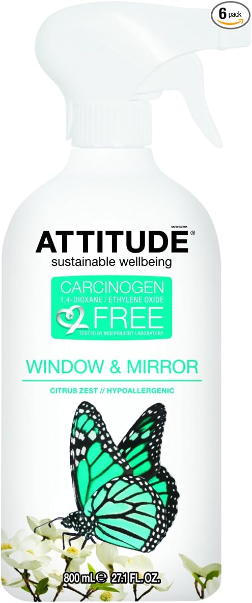 ATTITUDE WINDOW AND MIRROR CLEANER CITRUS ZEST 27OZ