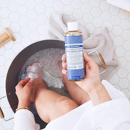 DR. BRONNER'S MAGIC SOAPS ORGANIC CASTILE LIQUID SOAP PEPPERMINT 8OZ