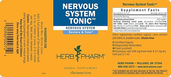 Herb Pharm NERVOUS SYSTEM TONIC 4 oz