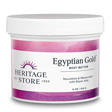 HERITAGE STORE FRAGRANCE FREE EGYPTIAN GOLD BUTTER 4 OZ