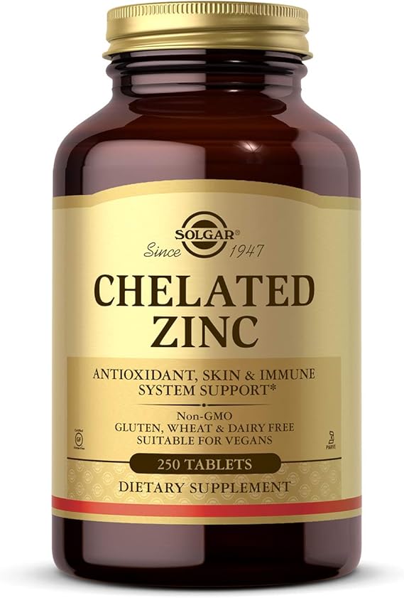 Solgar Chelated Zinc Tablets 250tablet
