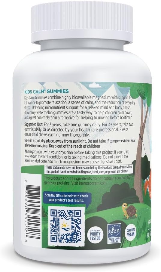 Nordic Naturals Kids Calm Gummies Strawberry Watermelon Flavor