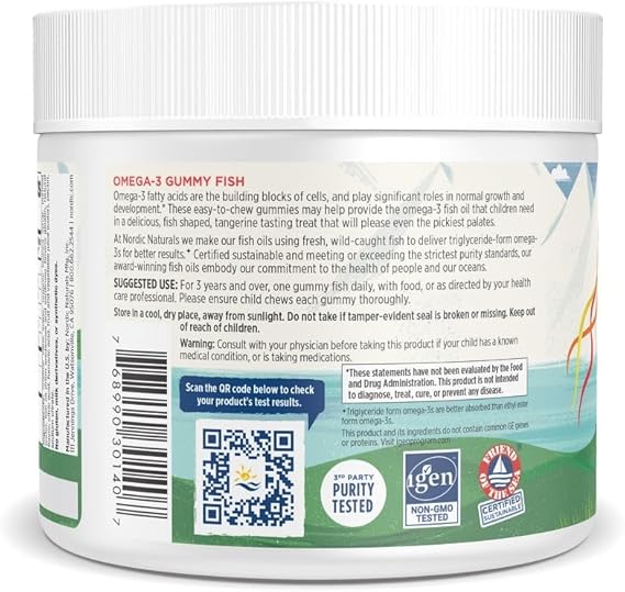 Omega-3 Gummy Fish Tangerine Flavor