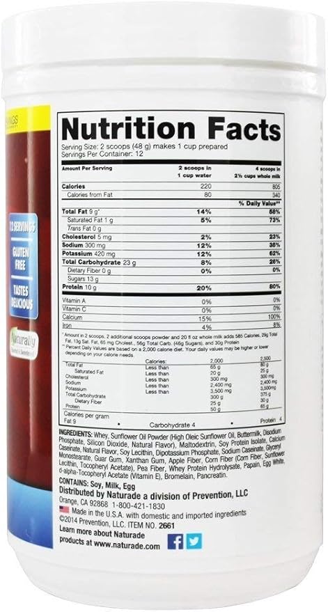 NATURADE WEIGHT GAIN PWD VAN 40.6OZ