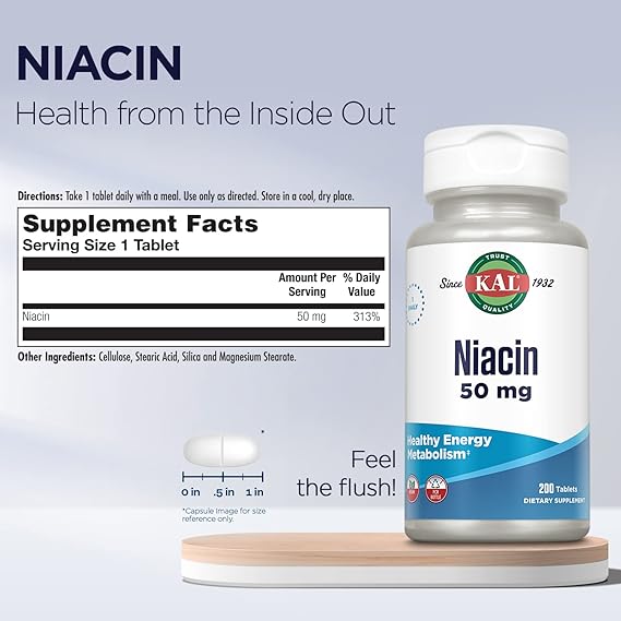 Kal Niacin 200CT 50MG Tablet