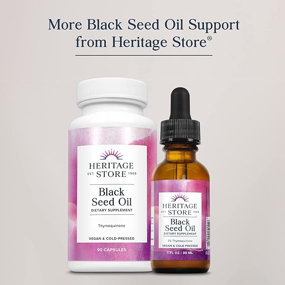 Heritage Store Black Seed Oil 8floz