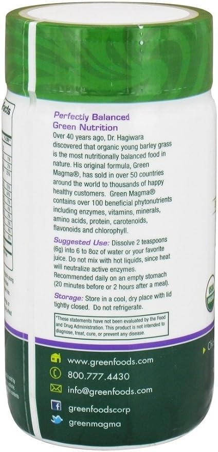 Green Foods Organic & Raw Green Magma 2.8oz