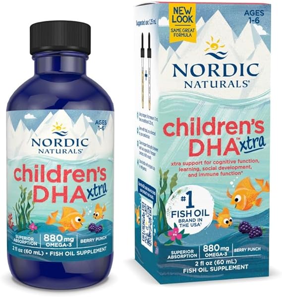 Children's DHA Xtra Liquid Berry Punch Flavor