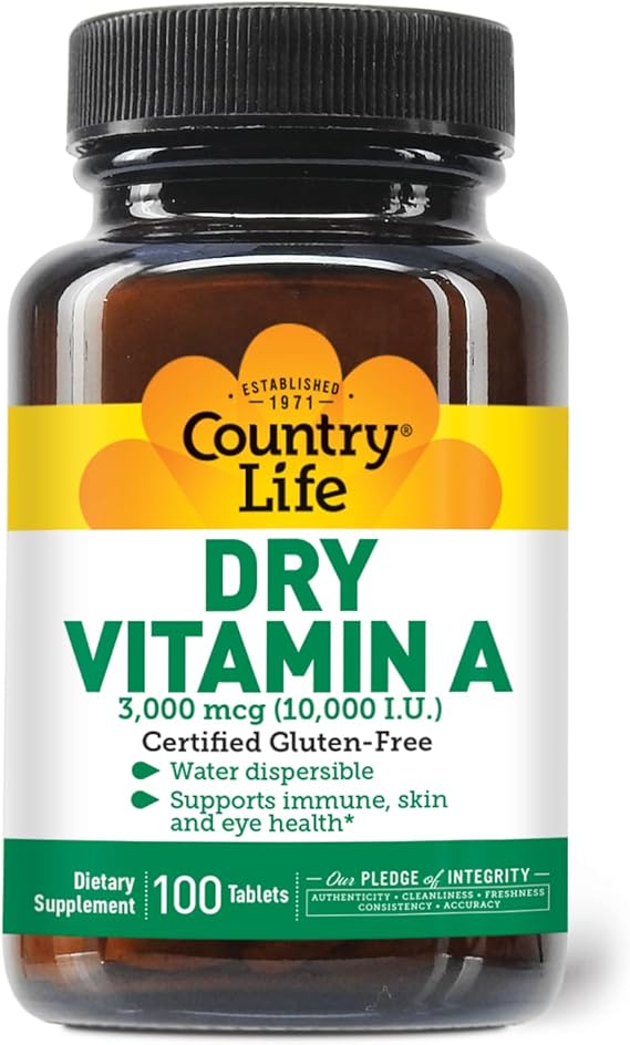 Country Life VITAMIN A 10,000IU 100 Tablet