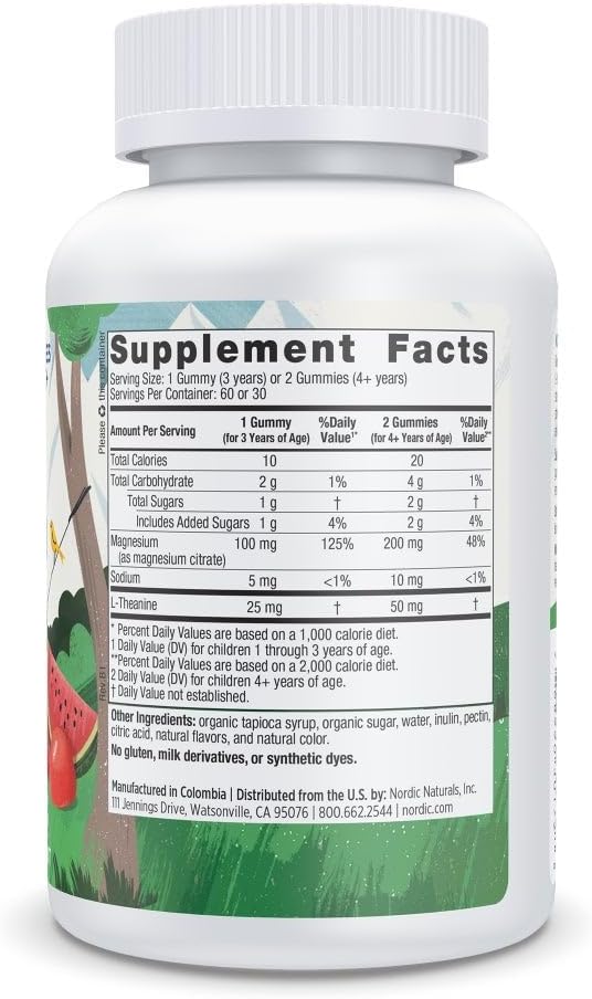 Nordic Naturals Kids Calm Gummies Strawberry Watermelon Flavor