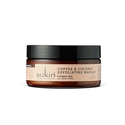 SUKIN NATURALS COFFEE & COCONUT EXFOLIATING MASQUE 3.38 OZ