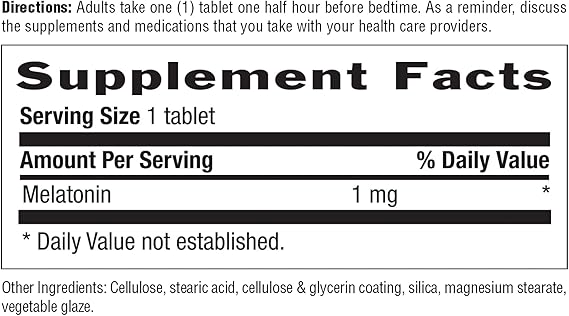 Country Life MELATONIN 1MG 60 Tablet