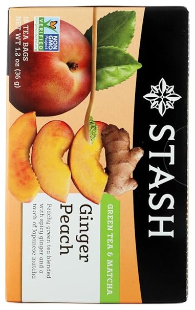 STASH TEA Ginger Peach with Matcha Tea 18 BAG