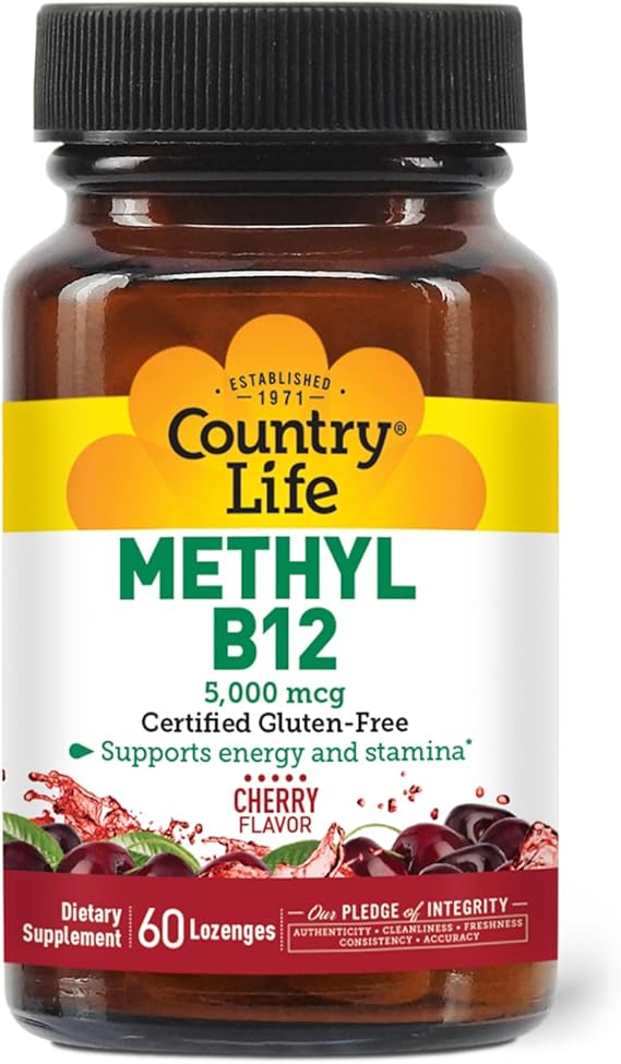 Country Life METHYL B-12 5000MCG 60 Lozenge