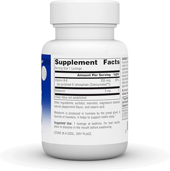 SOURCE NATURALS SLEEP SCIENCE MELATONINA 5MG SABOR MENTA 100 PASTILLAS SUBLINGUALES