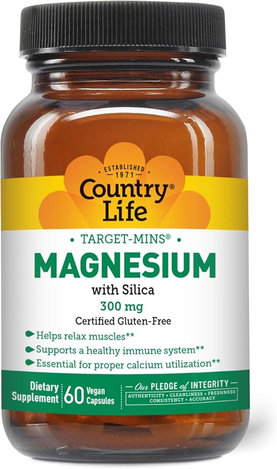 Country Life MAGNESIUM 300MG 60 Vegicaps