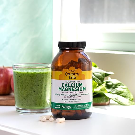 Country Life CALCIUM/MAGNESIUM + VITAMIN D 240 Vegicaps