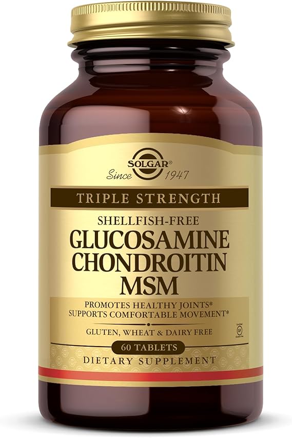 Solgar Triple Strength Glucosamine Chondroitin MSM (Shellfish-Free) Tablets 60tablet