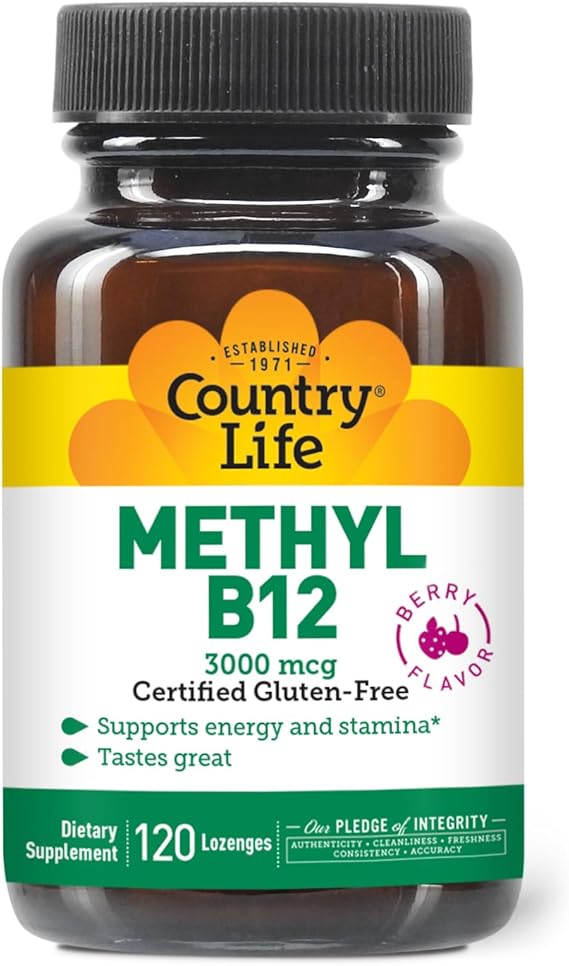 Country Life METHYL B12 3000MCG 120 Lozenges
