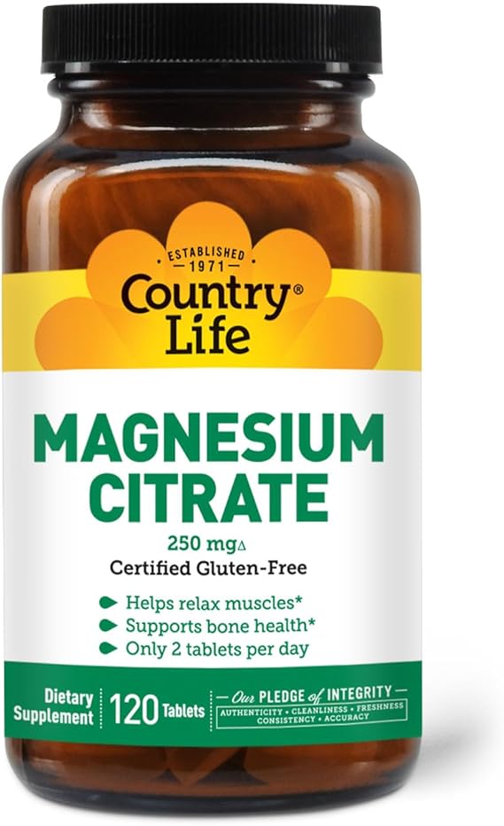 Country Life MAGNESIUM CITRATE 250MG 120 Tablet