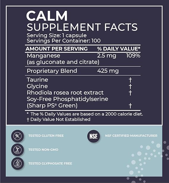 CALM MOOD & STRESS CAPSULES 60 CT