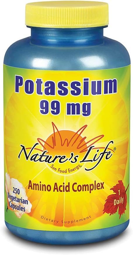 Nature's Life Potassium 99 MG 250 Vegetarian Capsules