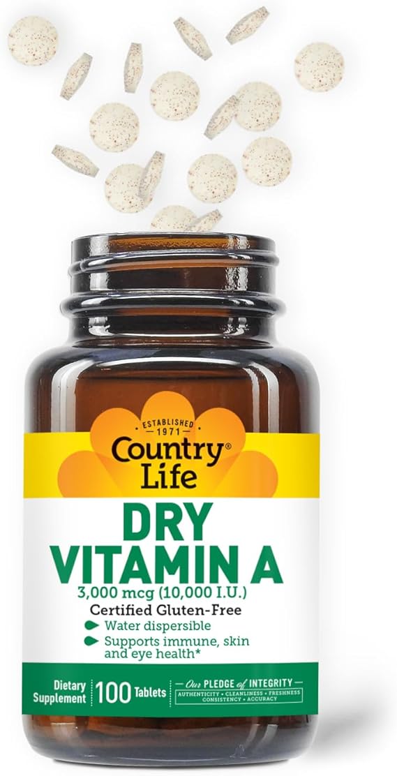 Country Life VITAMIN A 10,000IU 100 Tablet