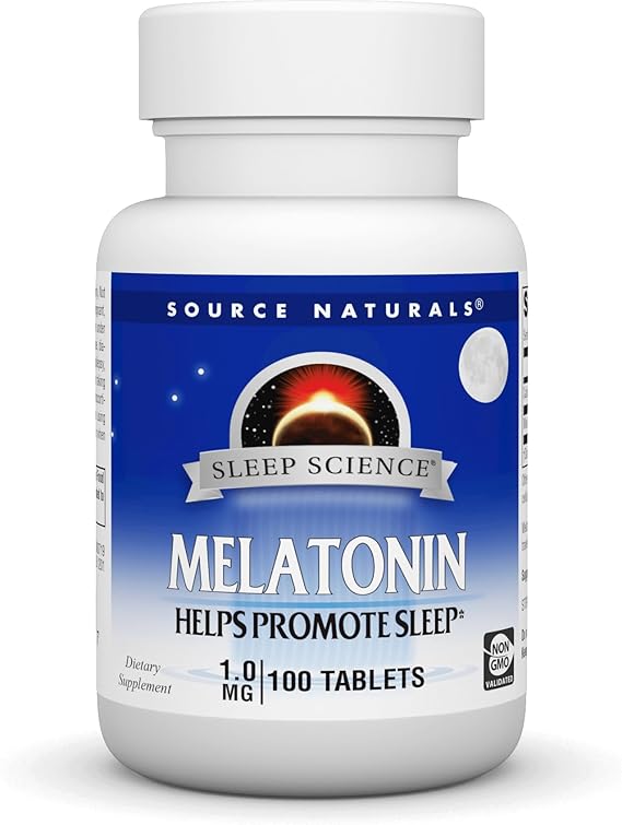 SOURCE NATURALS SLEEP SCIENCE MELATONIN 1MG VEGI CAPS 100VC